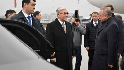 Касым-Жомарт Токаев прибыл с визитом в Санкт-Петербург