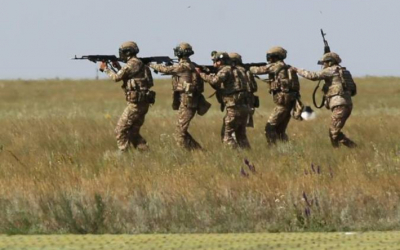 Военный сбор проходит недалеко от Актобе