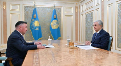 Президент принял председателя Верховного суда Асламбека Мергалиева