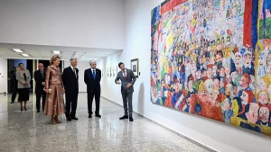 Қазақстан президенті Бельгия Королі және Патшайымымен бірге Ұлттық музейді аралады